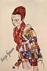Portrait of the Actress Marge Boerner by Egon Schiele